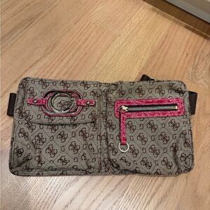 Guess Brown and Belt Bag
